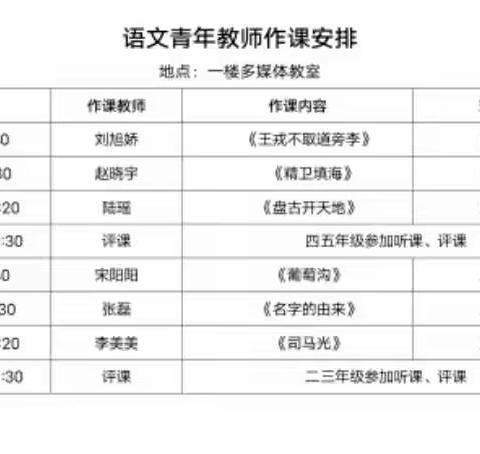 青蓝结对结硕果，教学比武促成长——逸夫回小青年教师教学比武活动