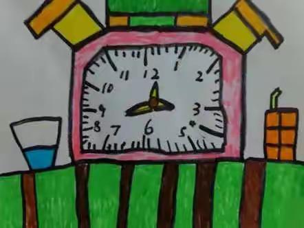 大班绘画：我设计的钟表