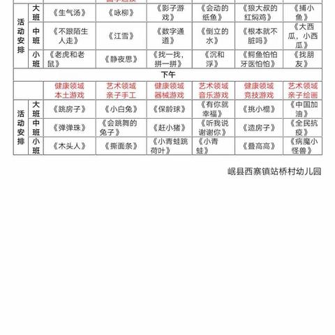 站桥幼儿园中班停课不停学，我们在行动