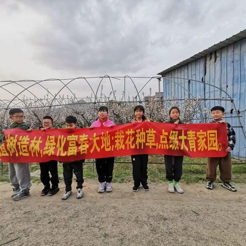 春风十里，正“值”有你——大青小学三（1）班五角星小队植树节活动