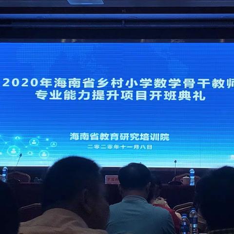 美好相遇，共同成长——记《2020年海南省乡村小学数学骨干教师专业能力提升项目》培训第一天