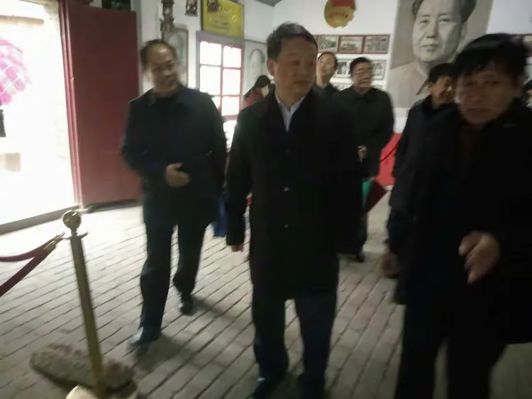 2017年3月22日下午由县委书记周学保陪同常委副市长郑市长来固镇玉鹏生态农业文化园调研考察