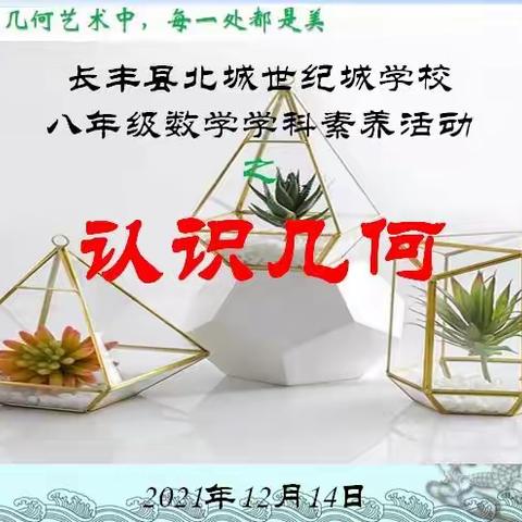 加趣减负 以形相吸一一合肥42中北城世纪城学校举办八年级数学学科素养活动之“认识几何”竞赛活动