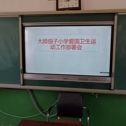 大顾佃子小学爱国卫生活动