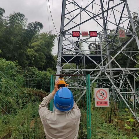 童游变110kV‖段单母线运行期间输电运维班进行保电特巡