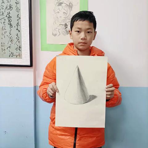 12.16步行街素描初级班作品