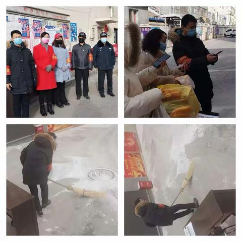 他们默默的坚守在阿左旗水务小区卡口岗位上，仅仅戴着单薄的口罩，为大家守护家园的平安。