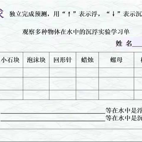 3.6五年级科学第一单元第一课时