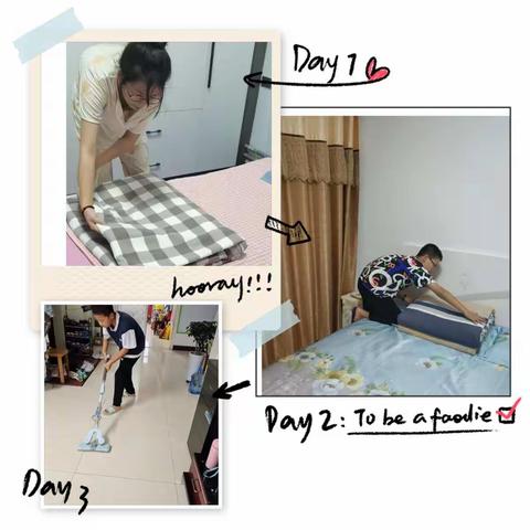 敢于挑战，体验生活   -移民初中157班国庆假期劳动实践