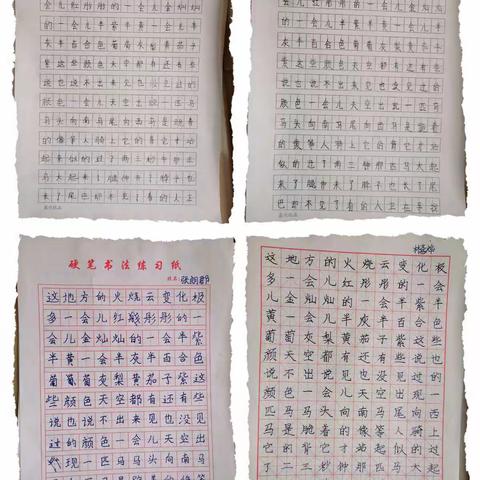 学榜样  促成长——大港东城小学三年级组语文优秀作业展示评比活动