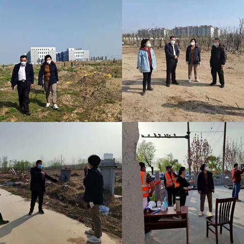 起步区社会事业部、建设管理部、经济发展部等多部门联合开展清明节期间祭扫防火工作检查