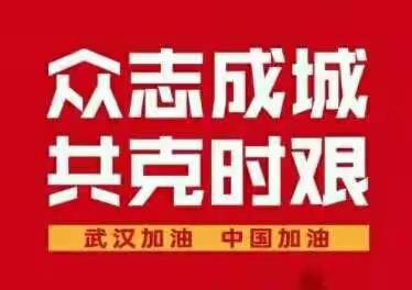 团结一心，共渡疫情！              九年级一班在行动……