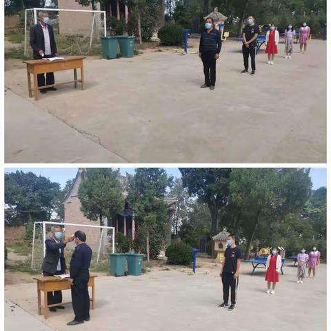 丁寨小学开展疫情，防控应急演练活动