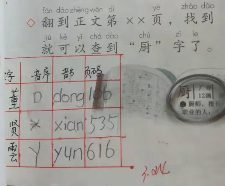 我会用“音序查字法”查字典啦💕