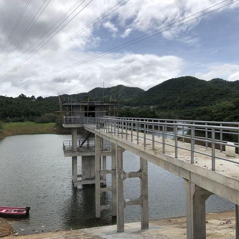 吉阳区委组织部干部档案信息中心主任林鸿宇巡查罗蓬村渣平水库