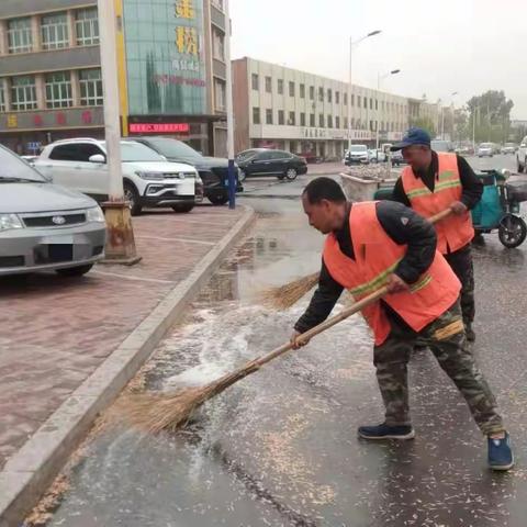 【保定善美--高阳分公司】风雨之后，环卫善后