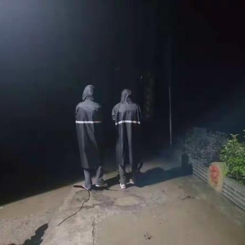 夜晚巡查。