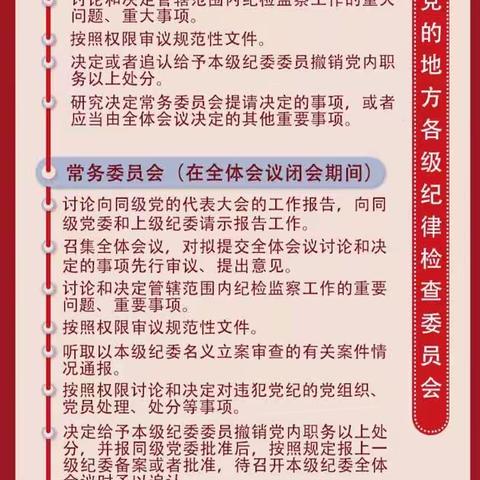 党纪微课堂（六）《中国共产党纪律检查委员会工作条例》