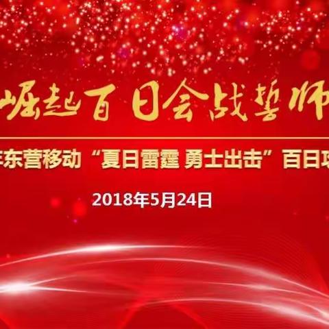 夏日雷霆 勇士出击—专线崛起百日会战誓师大会