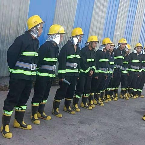 轧钢厂应急分队应急训练