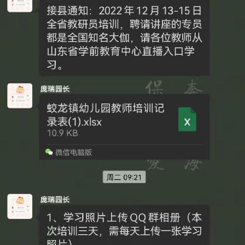 以学赋能，蓄力前行——蛟龙镇中心幼儿园教师线上学习