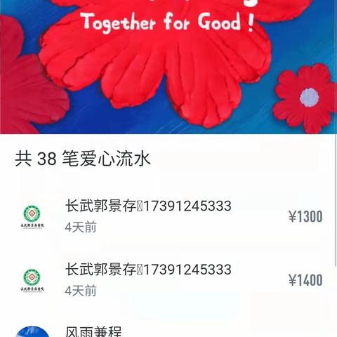 2021年99慈善日，长武郭景存医院为共建家园捐款2700元。