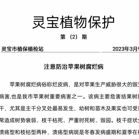 加强病虫害调查   及时发布防治信息