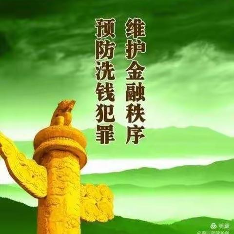 履行反洗钱义务，维护金融秩序