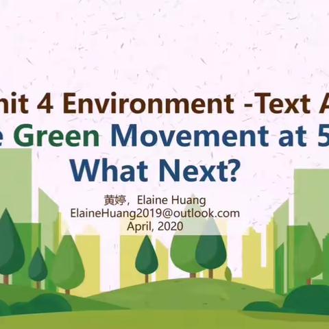 U4 Text A - The Green Movement at 50: What Next(1)