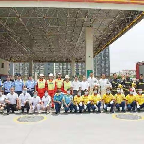 酒泉销售分公司新城区加油站卸油罐车油品泄漏应急演练