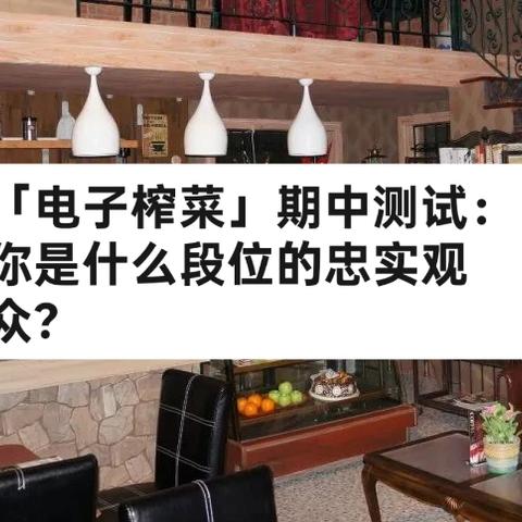 「电子榨菜」期中测试：你是什么段位的忠实观众？