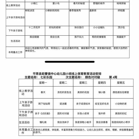 爱在线上，趣味无限。——前曹镇中心幼儿园线上教学活动