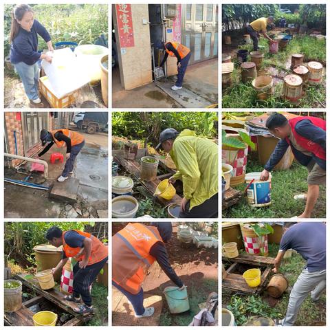 仙云社区持续开展卫生整治和翻盆倒罐活动