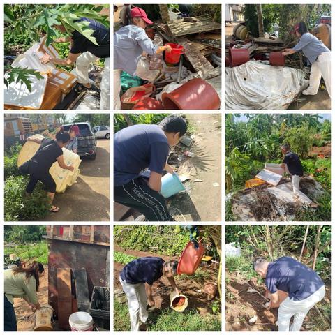 仙云社区联合市编办持续开展翻盆倒罐工作