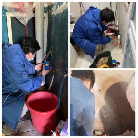 东风所员工利用周末时间完成更换水表、堵空件等工作