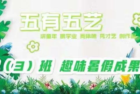 “崇新”启航3班 趣味暑假成果集