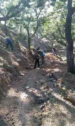 爱心志愿修路补路，全心全意为人民服务