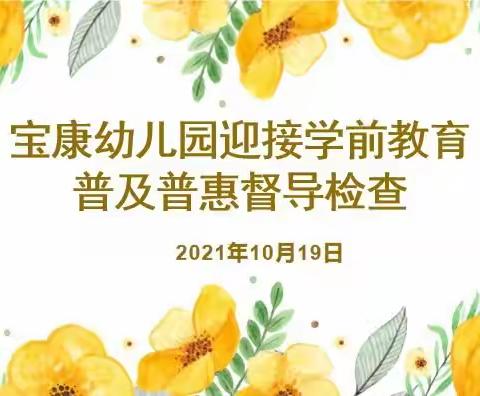 【迎接督导检查，助力园所发展】——宝康幼儿园迎接学前教育普及普惠督导检查