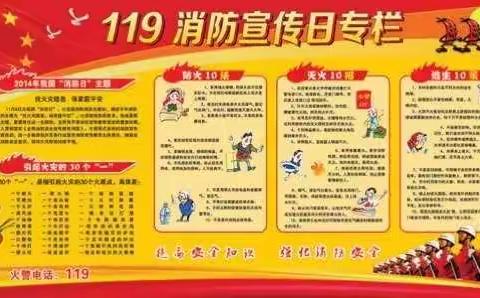 聪明树幼儿园“119”消防日活动