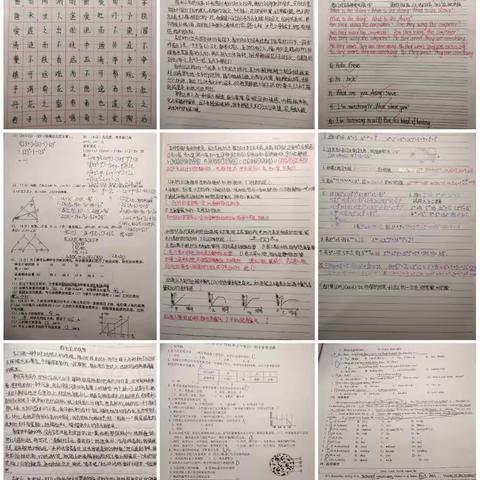 ＂停课不停学＂疫情线上教学期间育贤中学七年级十班学生优秀作业展示