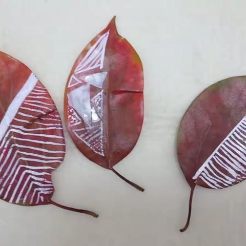 创意树叶画