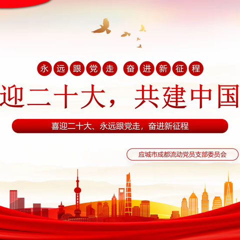 喜迎二十大，共建中国梦——中共应城市流动党员成都支部委员会和成都工商联应城商会联合主办
