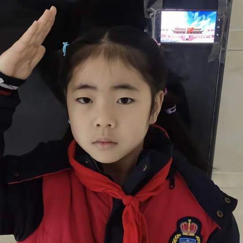 "向国旗致敬，为祖国加油”益师附小1913班网上升国旗仪式