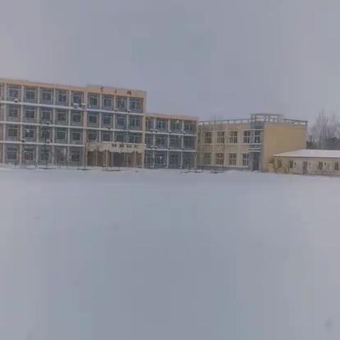 齐心协力，清扫积雪———清水学校扫雪活动纪实