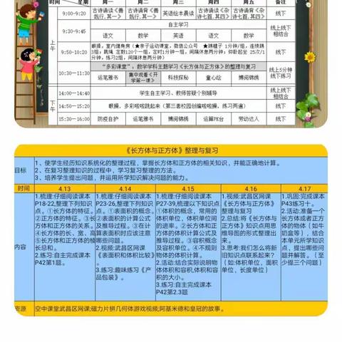 《长方体与正方体》整理与复习  五年级主题学习