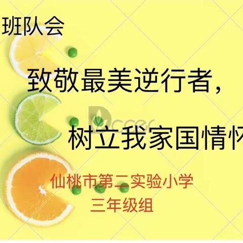 “致敬最美逆行者,树立家国情怀”实验二小——三年级线上主题班会