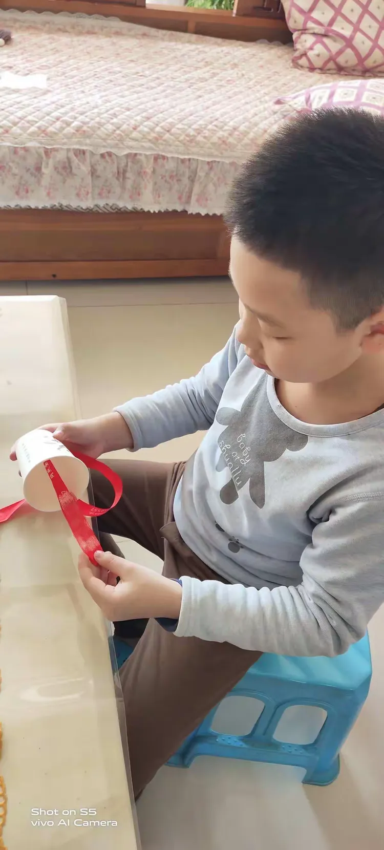 章丘区实验小学一年级13班杨晟泽——制作传声筒