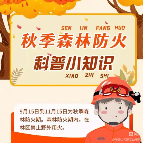 【西寨幼儿园】森林防火科普小知识