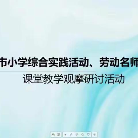 辉村小学参加潍坊市综合实践活动、劳动名师工作室课堂教学观摩研讨活动纪实