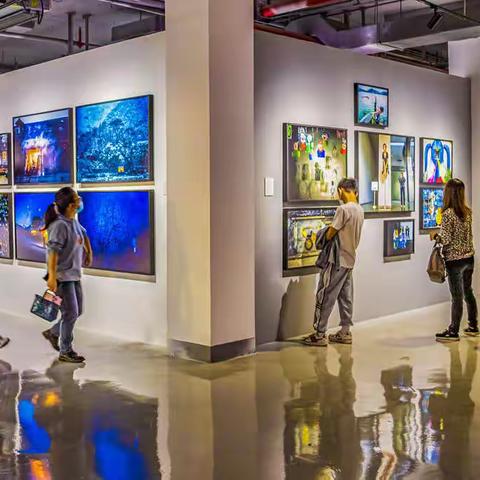 上海老龄大摄影联谊会10组参观影展与外拍--参观影展篇